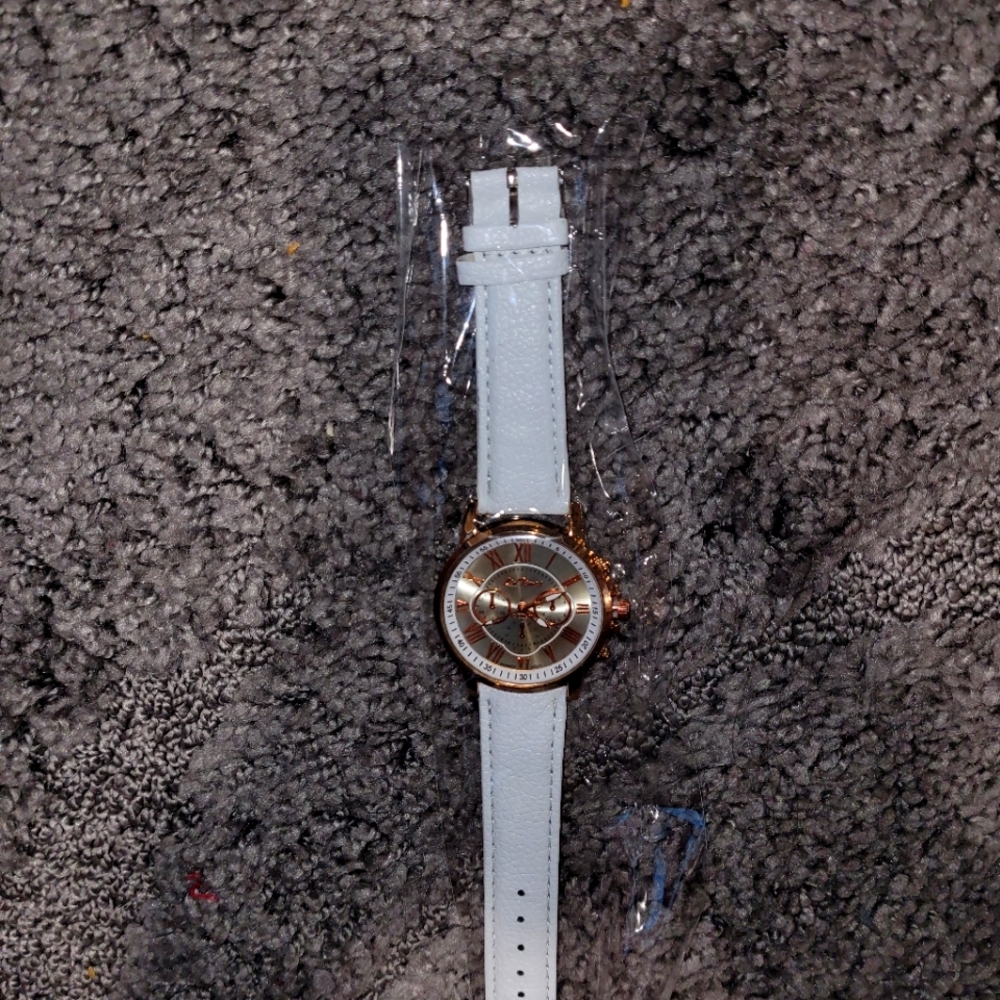 Unisex Brilliant White and Rose Gold stunning watch